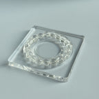 Taoist Blessed Clear Quartz Bracelet, 10mm Natural White Crystal