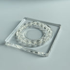 Taoist Blessed Clear Quartz Bracelet, 10mm Natural White Crystal