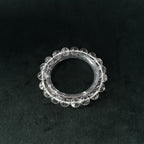 Taoist Blessed Clear Quartz Bracelet, 10mm Natural White Crystal