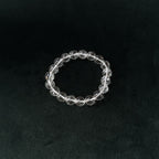 Taoist Blessed Clear Quartz Bracelet, 10mm Natural White Crystal