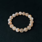 Taoist Blessed Golden Hematoid Quartz Bracelet, Vitality & Focus Amulet