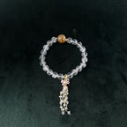 Taoist Blessed High-Vibration Asei Citrine & Clear Quartz Bracelet, Manifestation Amulet