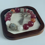 Taoist Blessed Labradorite & Moonstone Bracelet, Intuition & Transformation Amulet