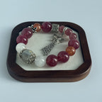 Taoist Blessed Labradorite & Moonstone Bracelet, Intuition & Transformation Amulet