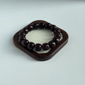 Taoist Blessed Mulberry Bodhi Seed Bracelet, Red Bodhi Root Mala Beads