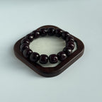 Taoist Blessed Mulberry Bodhi Seed Bracelet, Red Bodhi Root Mala Beads