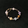 Taoist Blessed Multi-Stone Protection Bracelet, Amethyst & Tiger's Eye Amulet