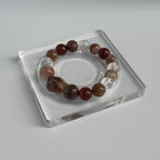 Taoist Blessed Multi-Stone Wealth & Luck Bracelet, Strawberry Quartz & Auralite 23 Amulet