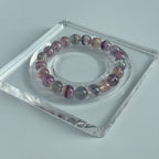 Taoist Blessed Rainbow Fluorite Bracelet | Natural Wisdom & Clarity Crystal | Consecrated Spiritual Protection Amulet