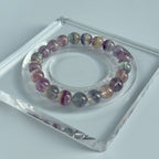 Taoist Blessed Rainbow Fluorite Bracelet | Natural Wisdom & Clarity Crystal | Consecrated Spiritual Protection Amulet
