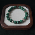 Taoist Blessed Yellow Asei Quartz Bracelet, Carved Fox Amulet for Charm & Protection