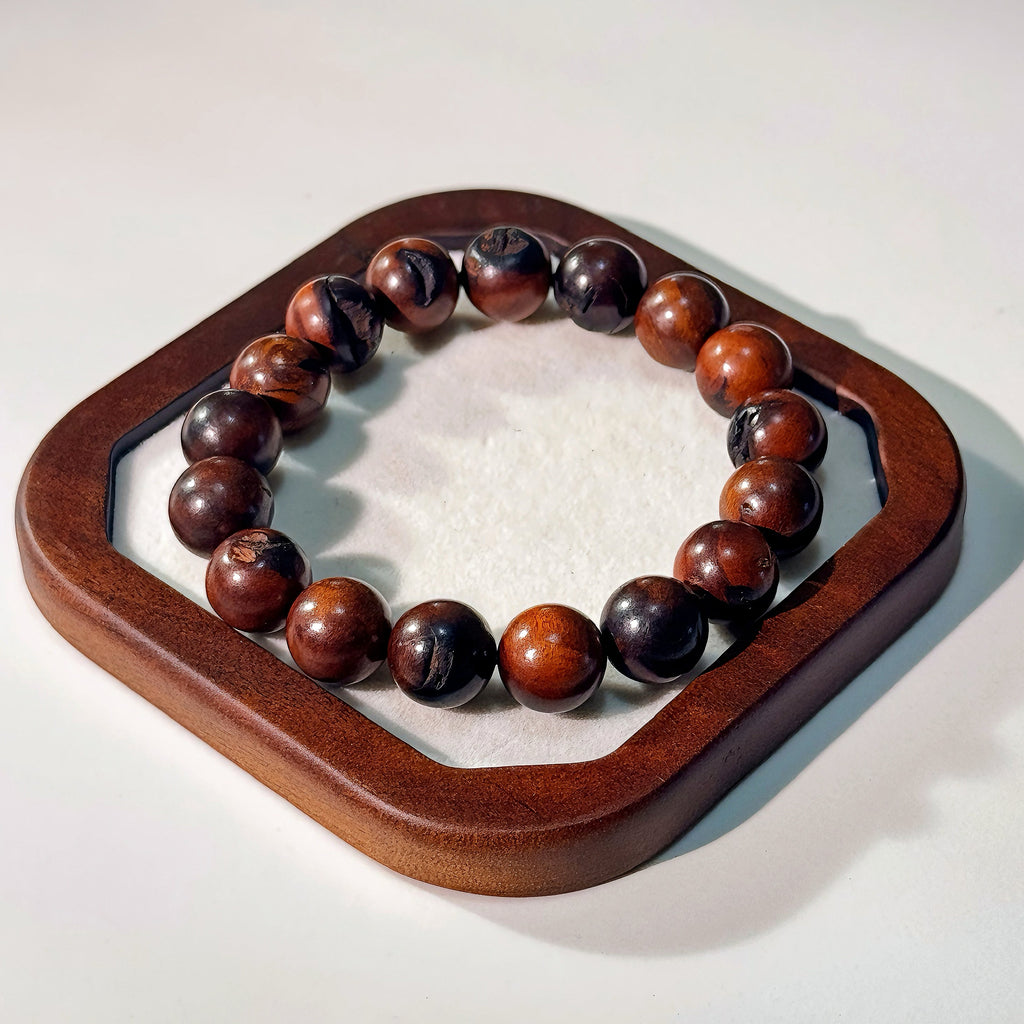 Thunder-Struck Jujube Wood Bracelet | 12mm Taoist Protection Beads