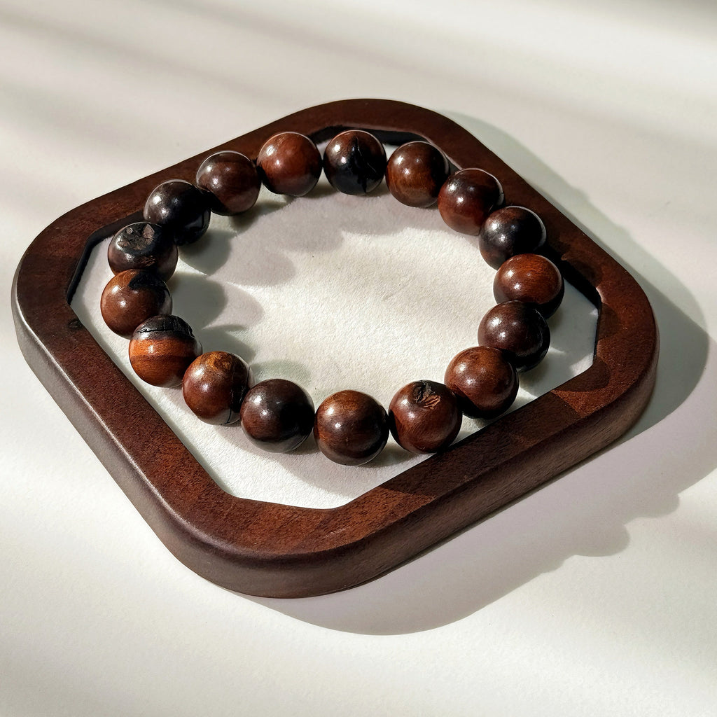 Thunder-Struck Jujube Wood Bracelet | 12mm Taoist Protection Beads