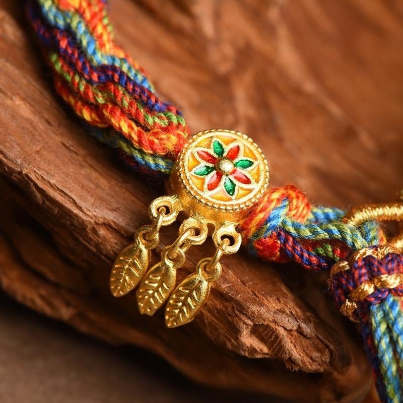 Tibetan Dream Catcher Hand - Woven Bracelet - EclipticJewnewtrend