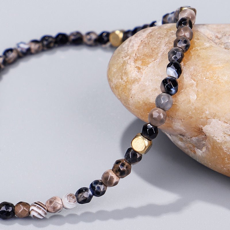 Tibetan Earthy Elegance Stone Bead Bracelet - EclipticJewBraceletsnew