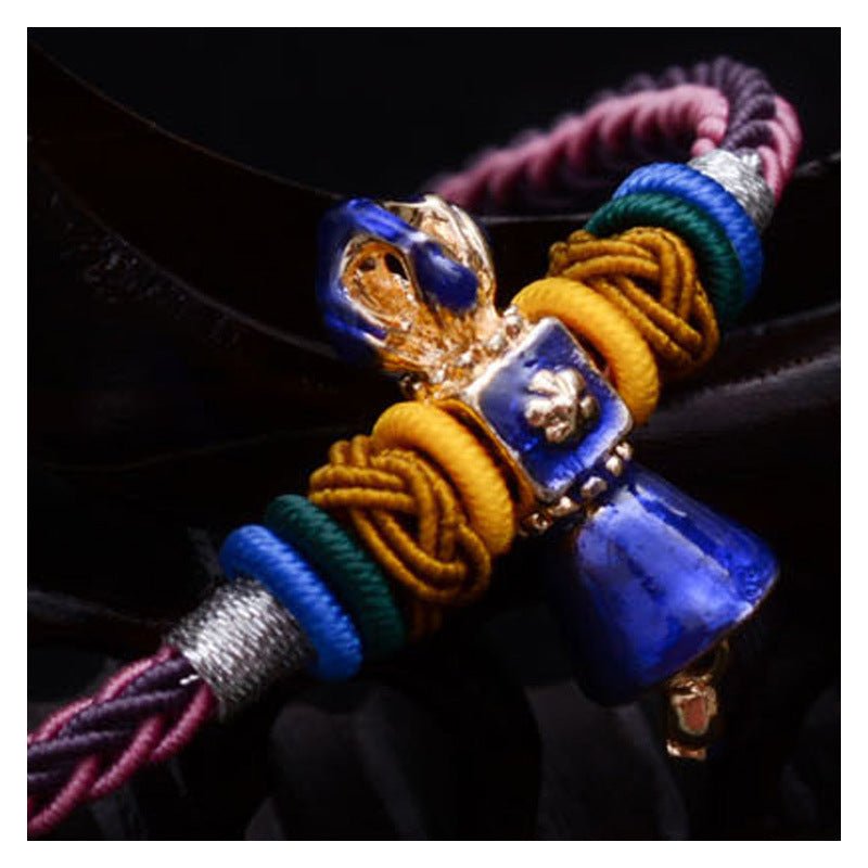 Tibetan Hand - Knitted Bracelet - EclipticJew