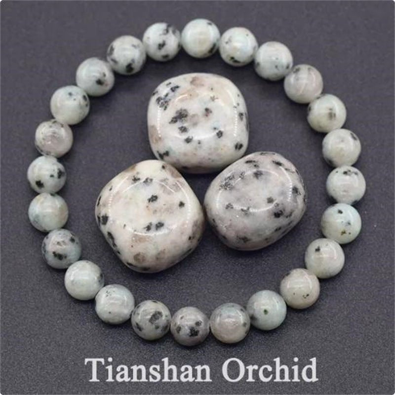 Tiger Eye Beaded Yoga Bracelet - Natural Stone Elastic - EclipticJew