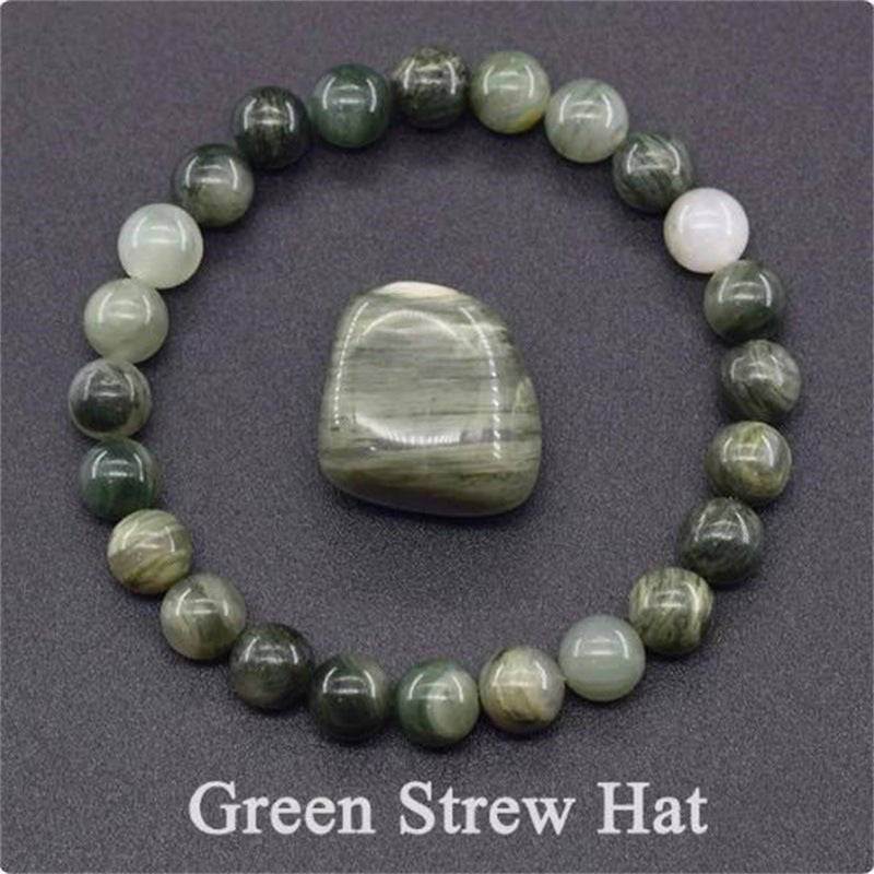 Tiger Eye Beaded Yoga Bracelet - Natural Stone Elastic - EclipticJew