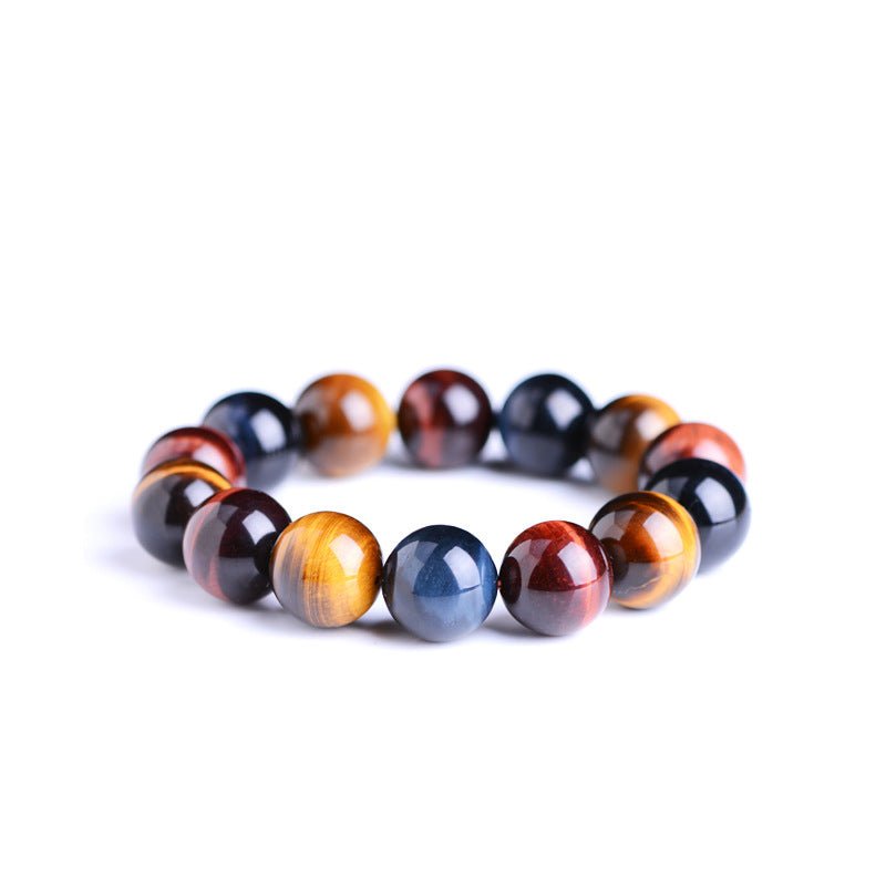 Tiger Eye Bracelet Natural Crystal Stone Buddha Bead Bracelet - EclipticJew