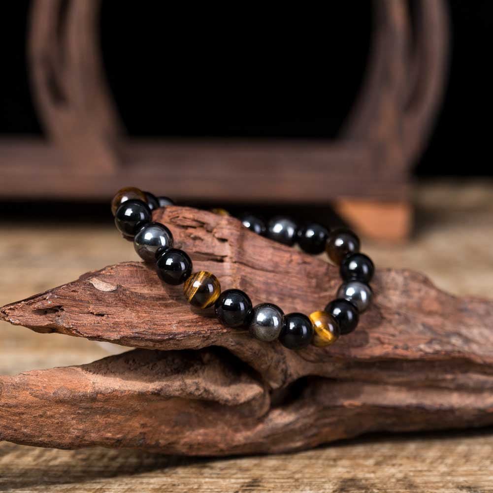 Tiger Eye Stone Bracelet Natural Stone Bracelet - EclipticJew