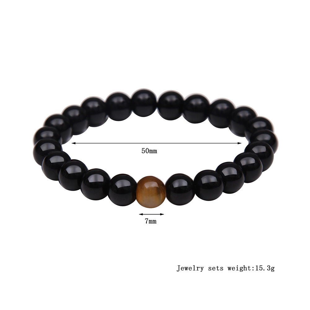 Tiger Eye Stone Bracelet Natural Stone Bracelet - EclipticJew