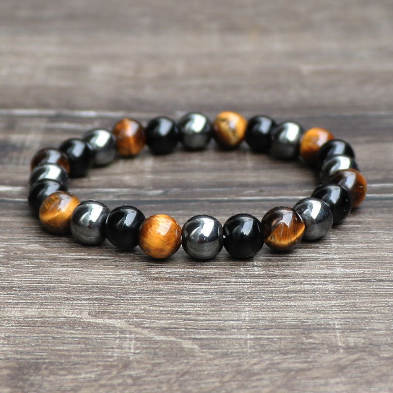 Tiger Eye Stone Bracelet Natural Stone Bracelet - EclipticJew