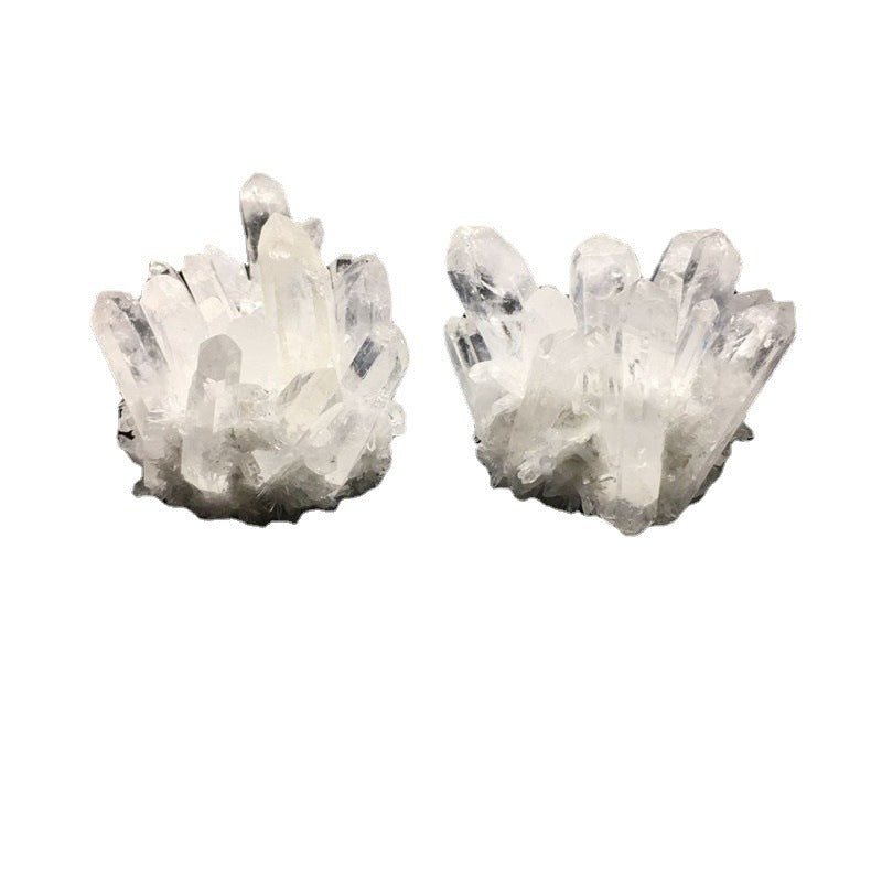 Tranquil White Crystal Cluster - Raw Stone for Purity and Peace - EclipticJew
