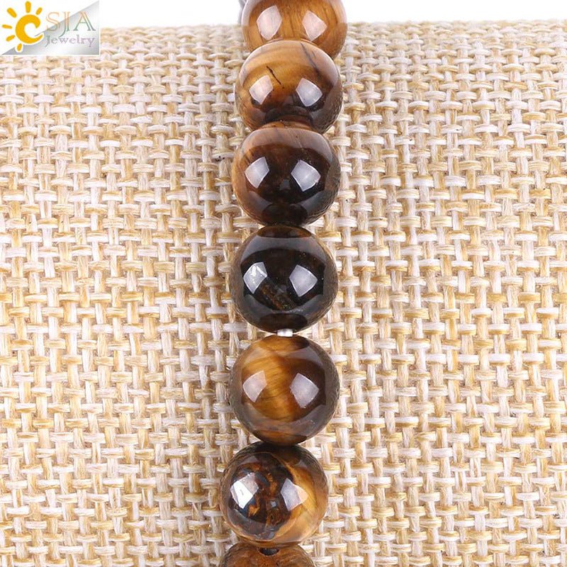 Tree Of Life Simple Natural Stone Bracelet - EclipticJew