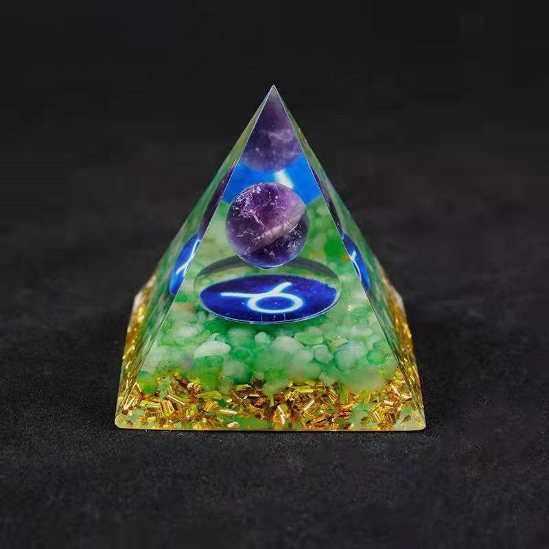 Twelve Constellation Chakra Pyramid Crystal Gravel Bedroom Ornament - EclipticJew