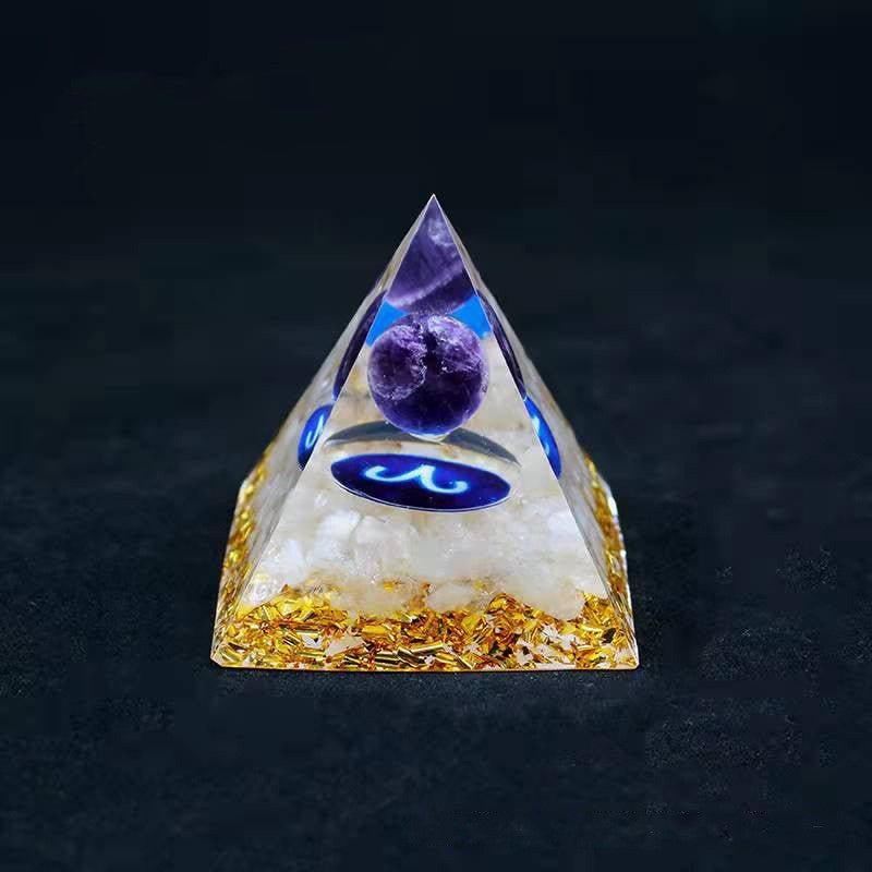 Twelve Constellation Chakra Pyramid Crystal Gravel Bedroom Ornament - EclipticJew