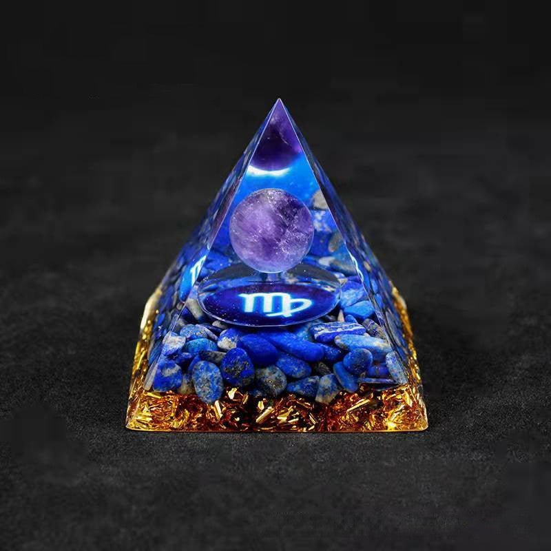 Twelve Constellation Chakra Pyramid Crystal Gravel Bedroom Ornament - EclipticJew