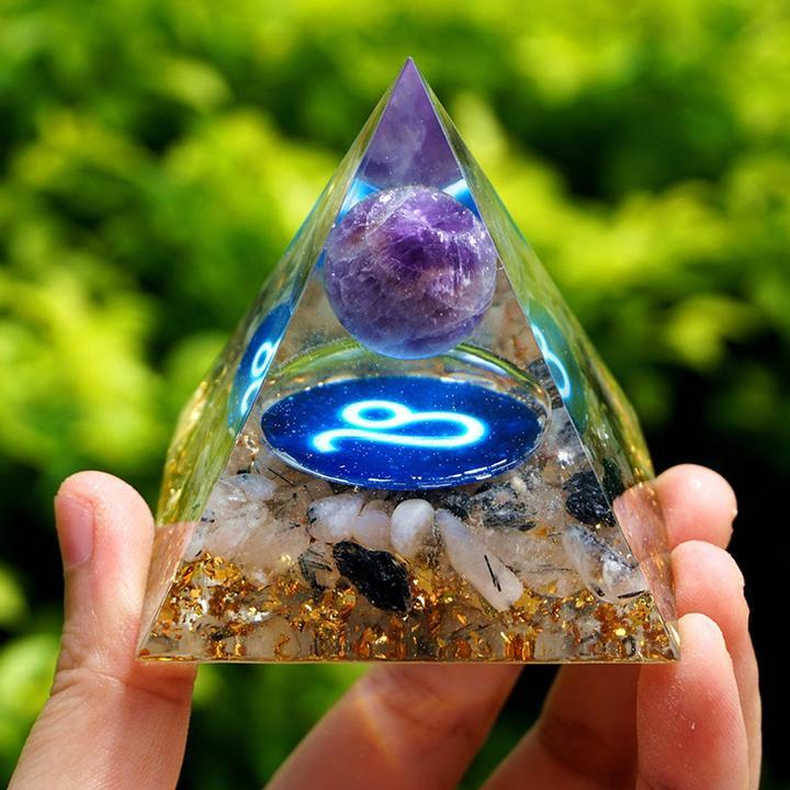 Twelve Constellation Chakra Pyramid Crystal Gravel Bedroom Ornament - EclipticJew