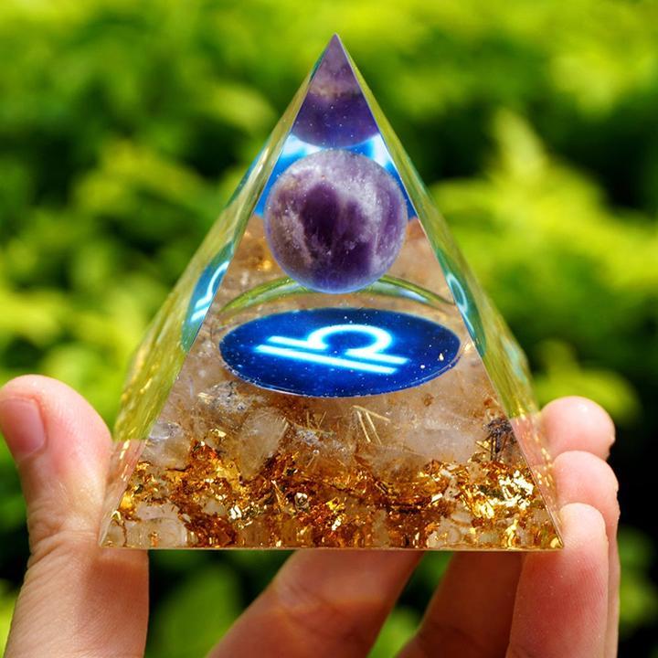 Twelve Constellation Chakra Pyramid Crystal Gravel Bedroom Ornament - EclipticJew