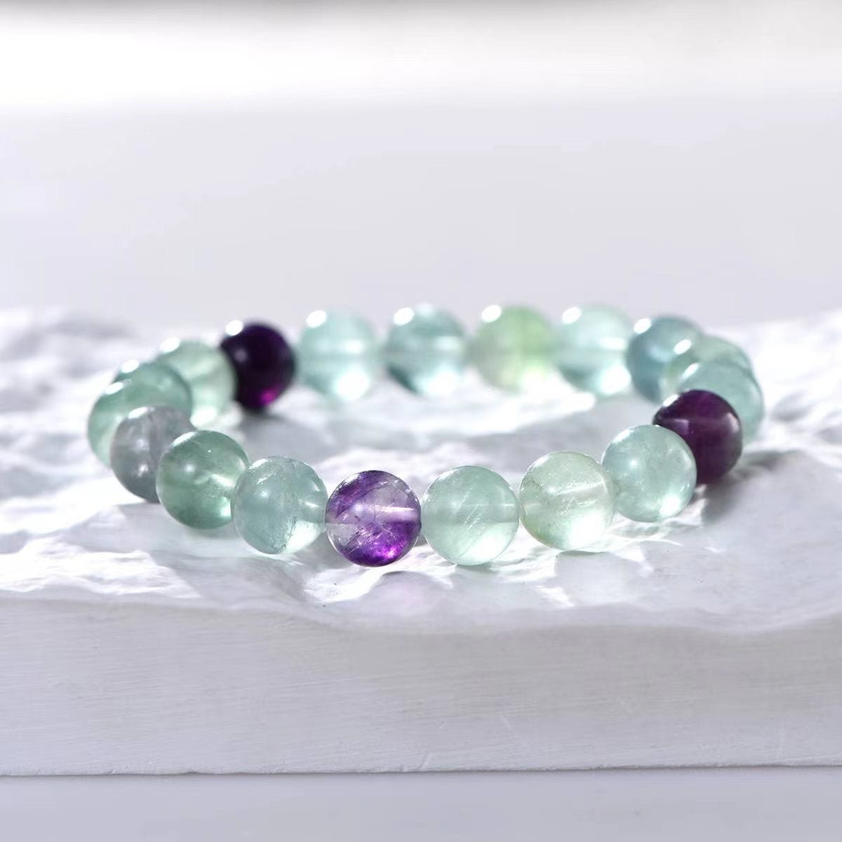 Verdant Calm Fluorite Harmony Bracelet - EclipticJewBraceletsnewtrend