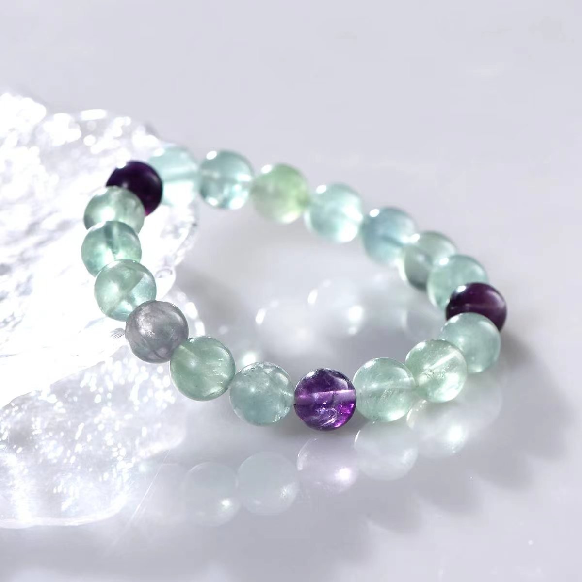 Verdant Calm Fluorite Harmony Bracelet - EclipticJewBraceletsnewtrend