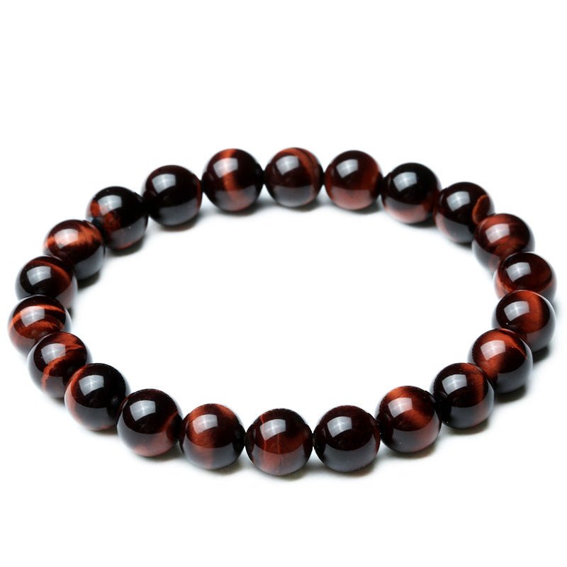 Vintage Style 8mm Red Tiger Eye Bracelet Anti-fatigue - EclipticJew