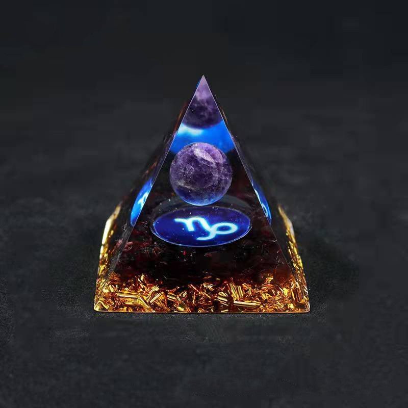 Zodiac Chakra Pyramid Crystal Gravel Bedroom Ornament - EclipticJew