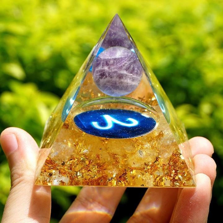 Zodiac Chakra Pyramid Crystal Gravel Bedroom Ornament - EclipticJew